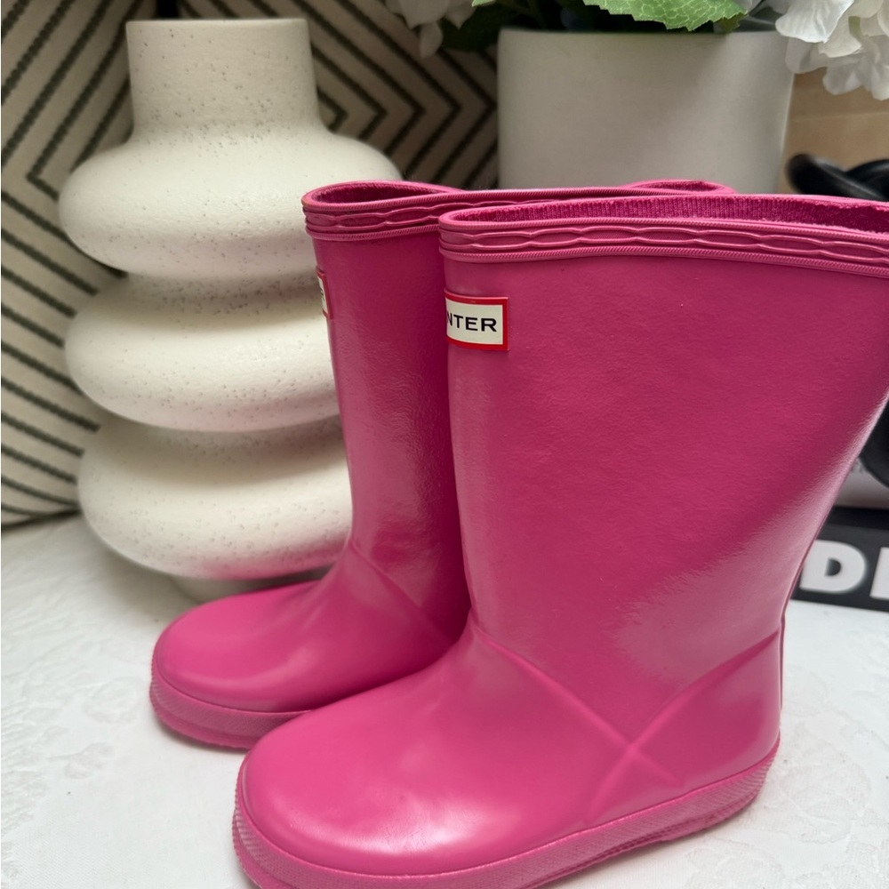Hunter Pink Rain & Snow Boots Waterproof Mid-Calf - Picture 4 of 11